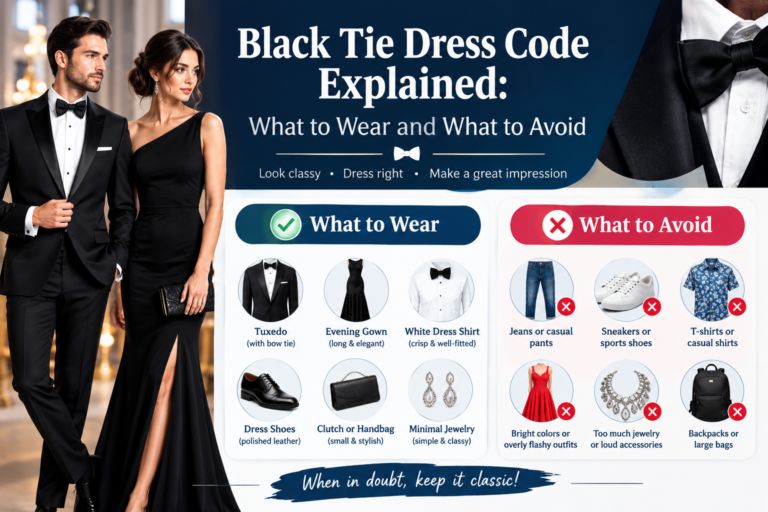 Black Tie Dress Code Explained: What to Wear and What to Avoid
